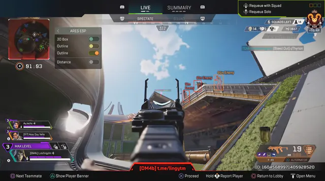 Apex Legends ESP Wallhack Guide 2026: Player, Glow & Distance — Apex cheat gameplay screenshot